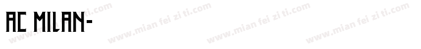 AC MILAN字体转换